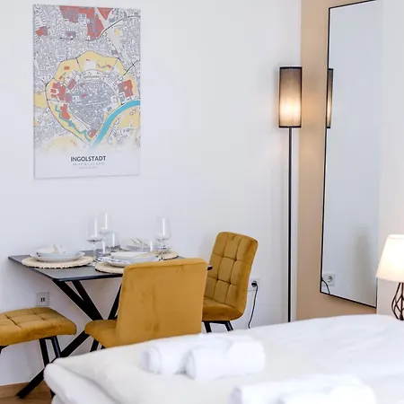 Apartamento Lumen Homes - Altstadt-studio Direkt Im Zentrum, Kueche, Oeffentlicher Parkplatz Ums Eck Ingolstadt