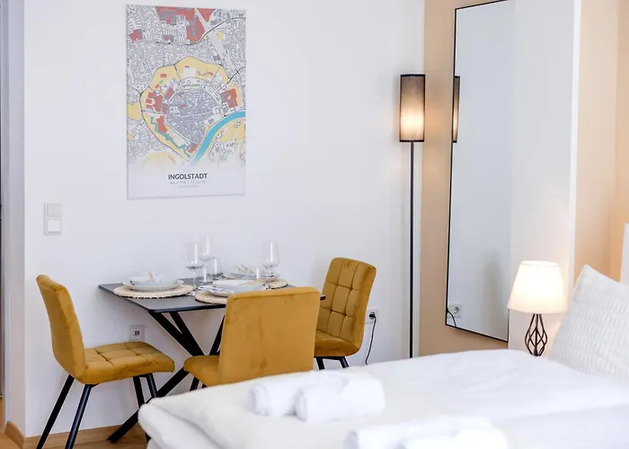 Apartmán Lumen Homes - Altstadt-studio Direkt Im Zentrum, Kueche, Oeffentlicher Parkplatz Ums Eck Ingolstadt